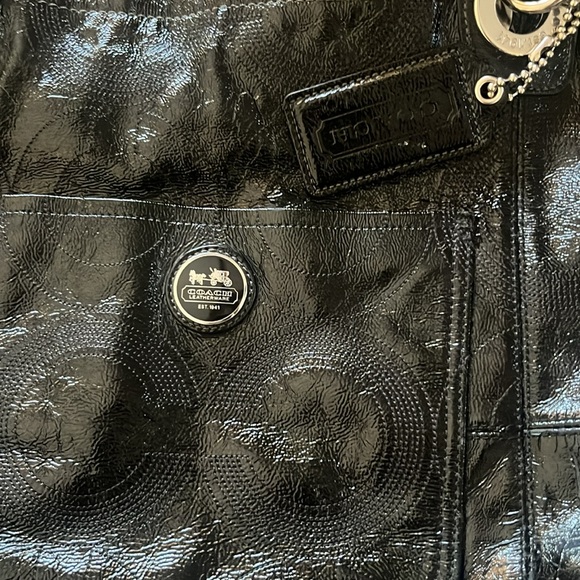 Vintage y2k Coach black shoulder bag with C Monogram - Picture 5 of 7